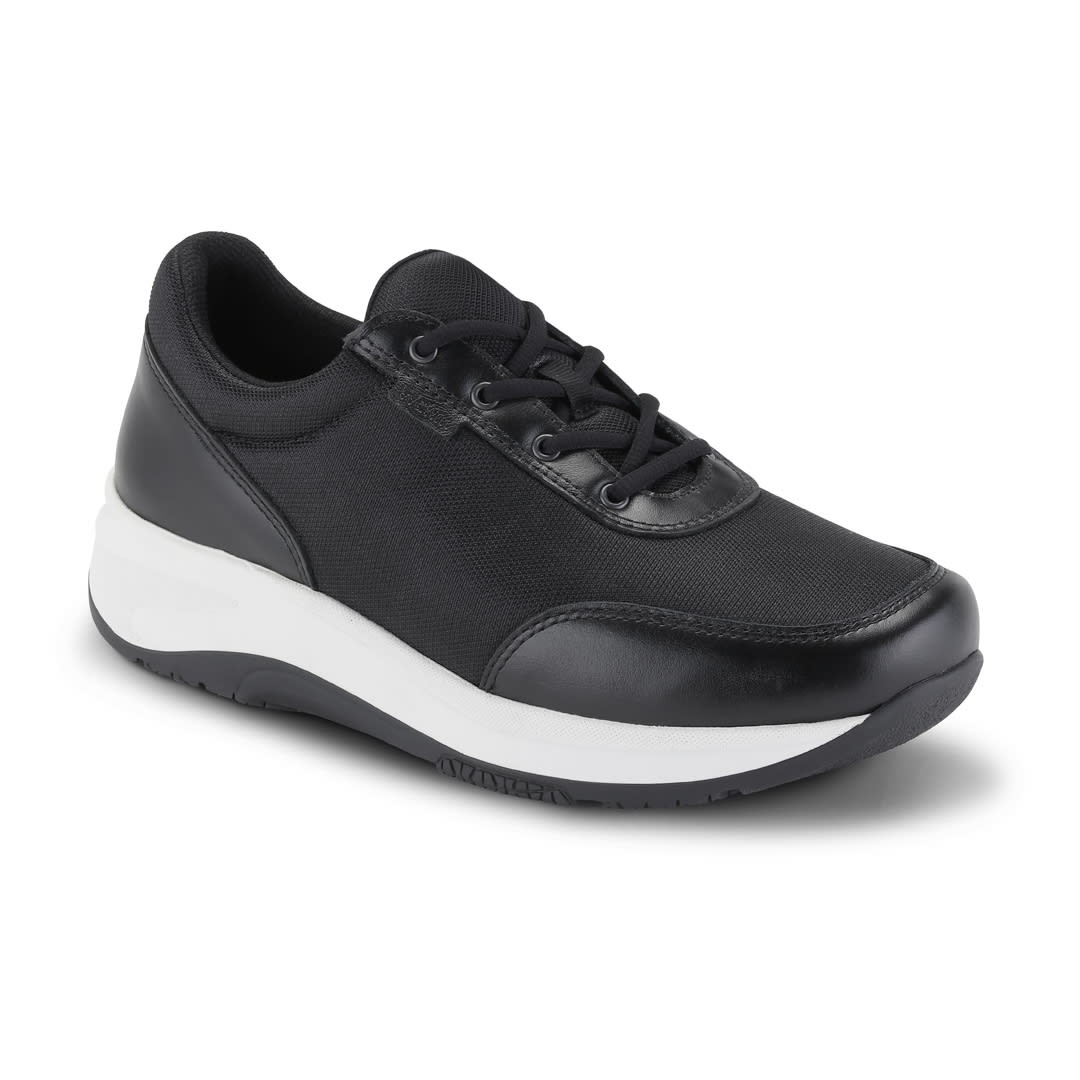 EMMA - FLOW LACE MESH/FULLGRAIN BLACK/WHITE
