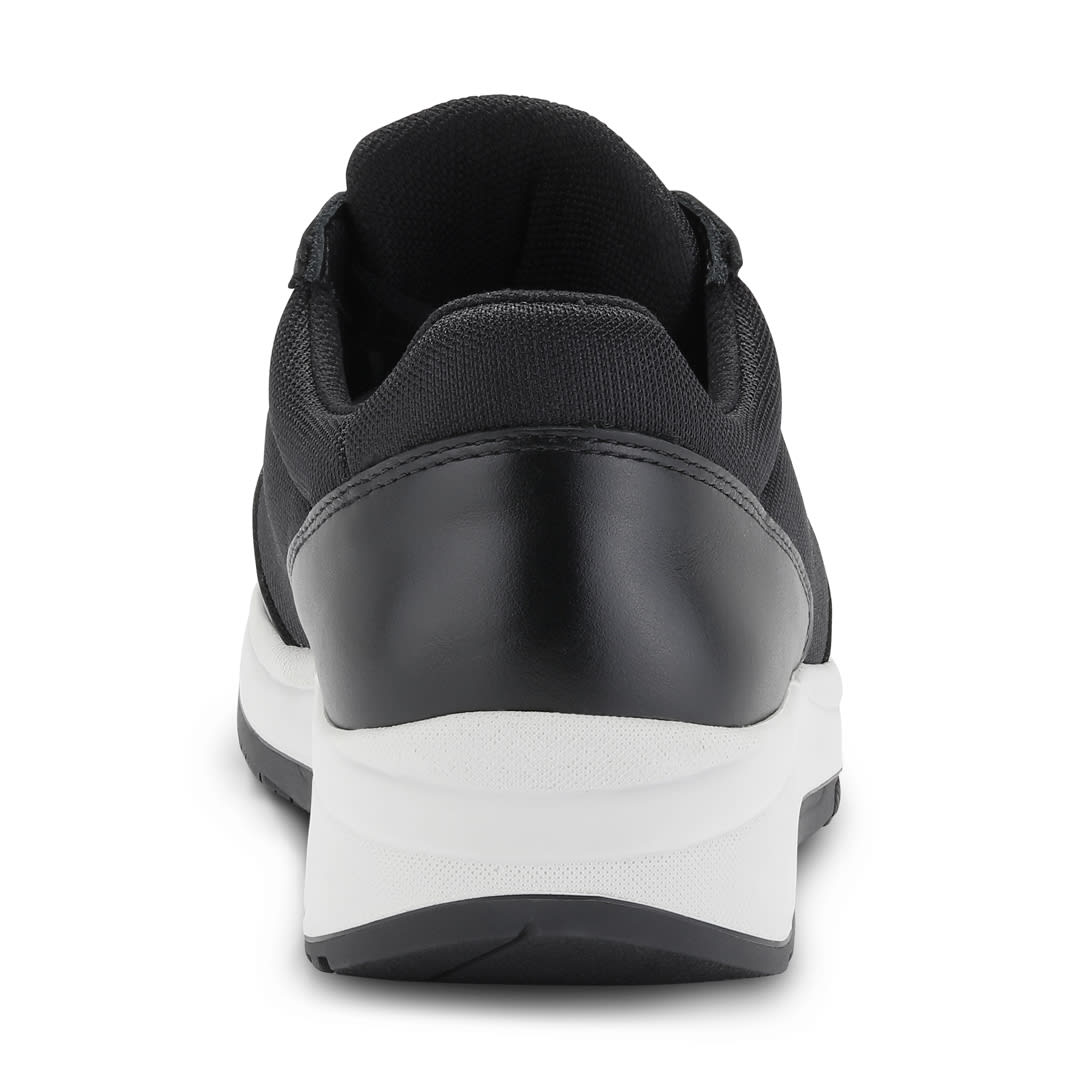 EMMA - FLOW LACE MESH/FULLGRAIN BLACK/WHITE