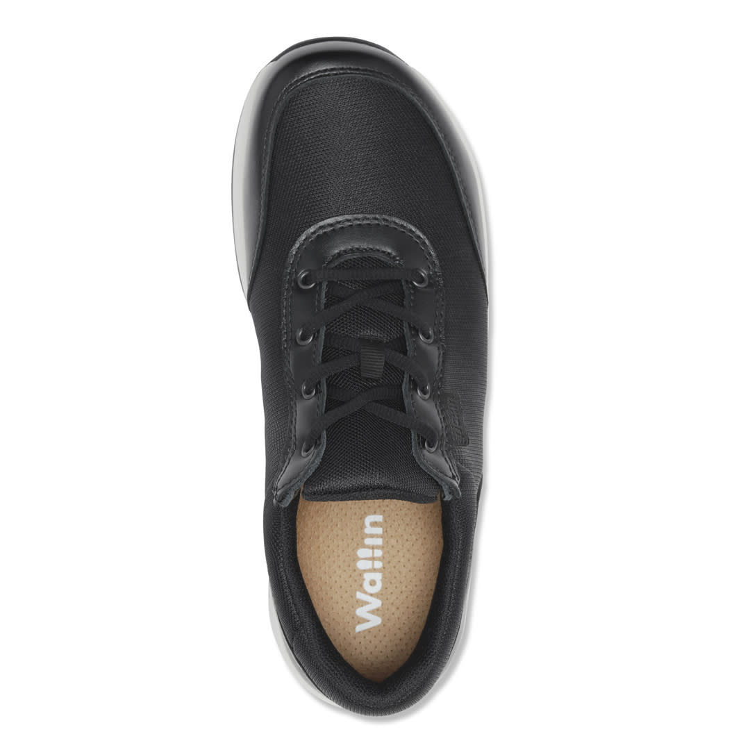 EMMA - FLOW LACE MESH/FULLGRAIN BLACK/WHITE
