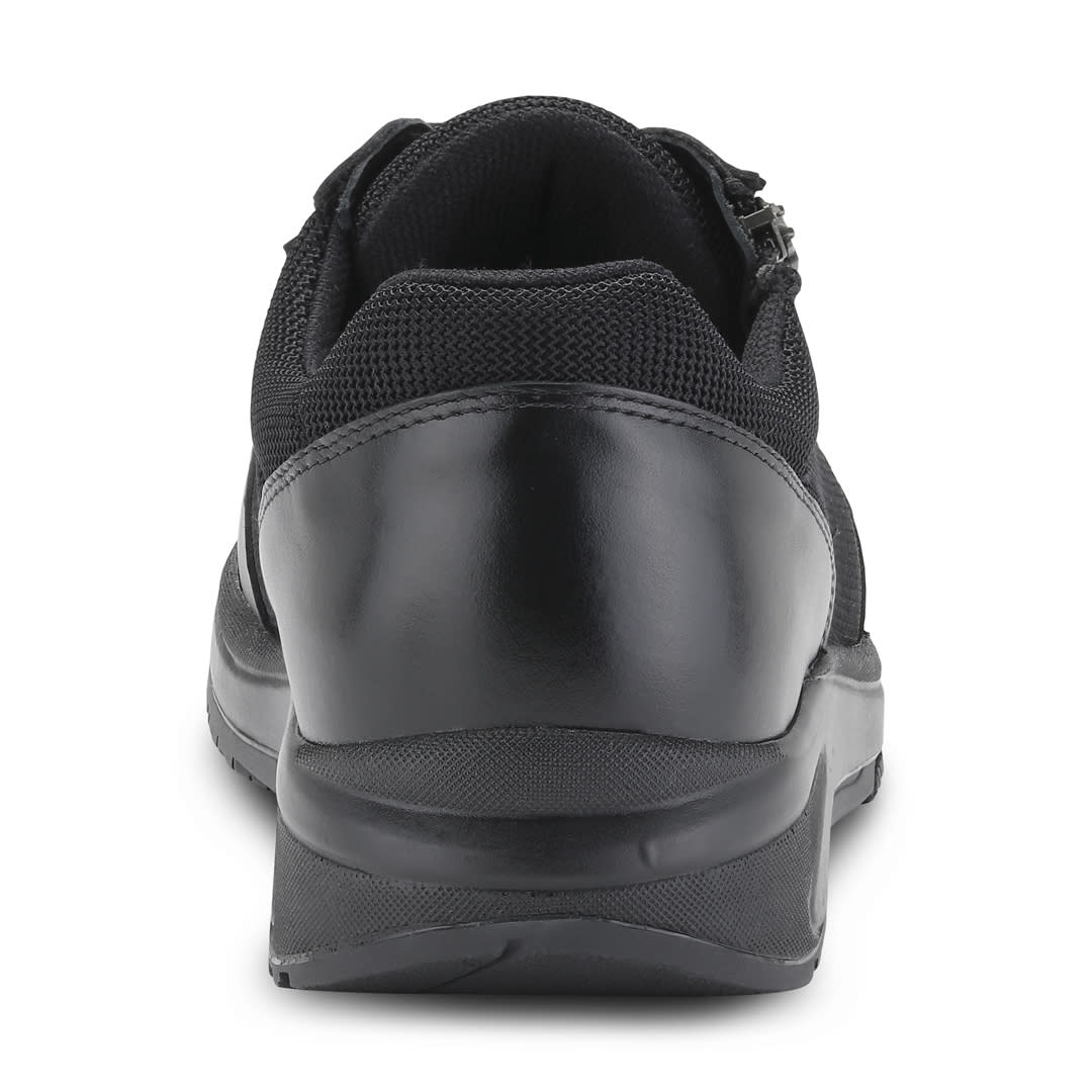LEO - FLOW ZIPPER MESH/FULLGRAIN BLACK