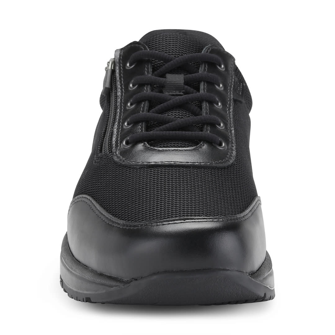 LEO - FLOW ZIPPER MESH/FULLGRAIN BLACK