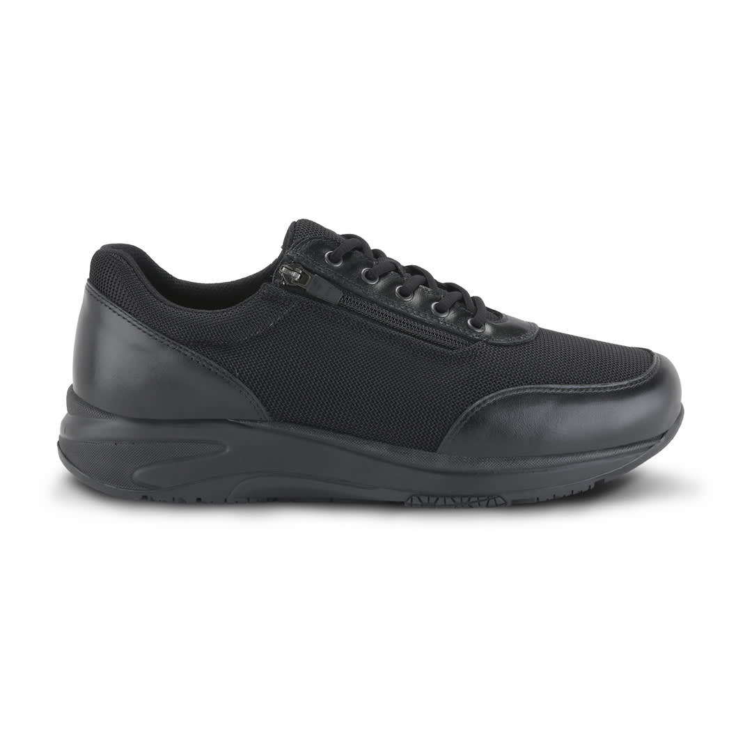 LEO - FLOW ZIPPER MESH/FULLGRAIN BLACK