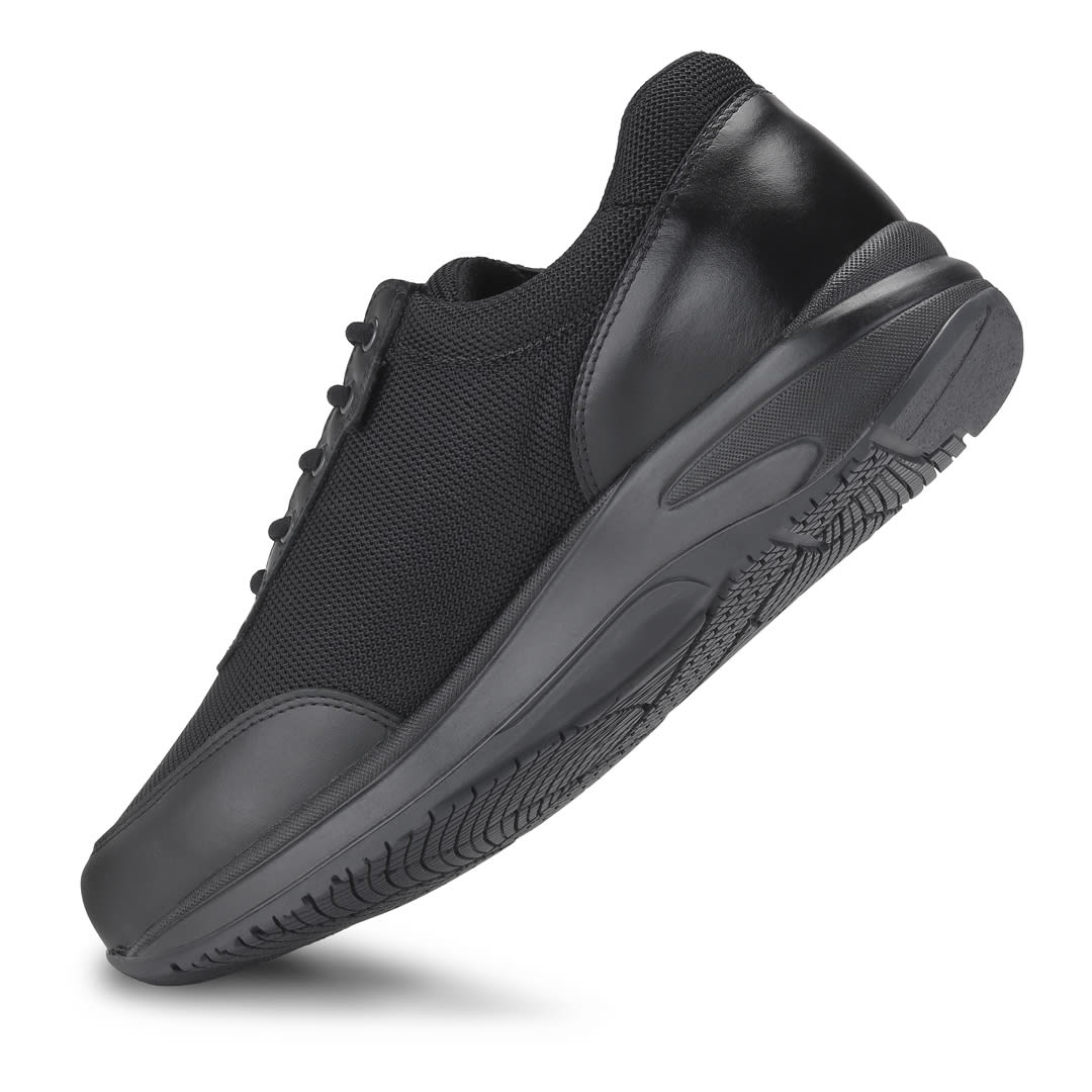 LEO - FLOW ZIPPER MESH/FULLGRAIN BLACK